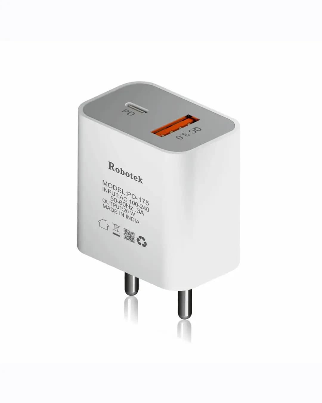 Robotek PD175 20W Dual Port Charger